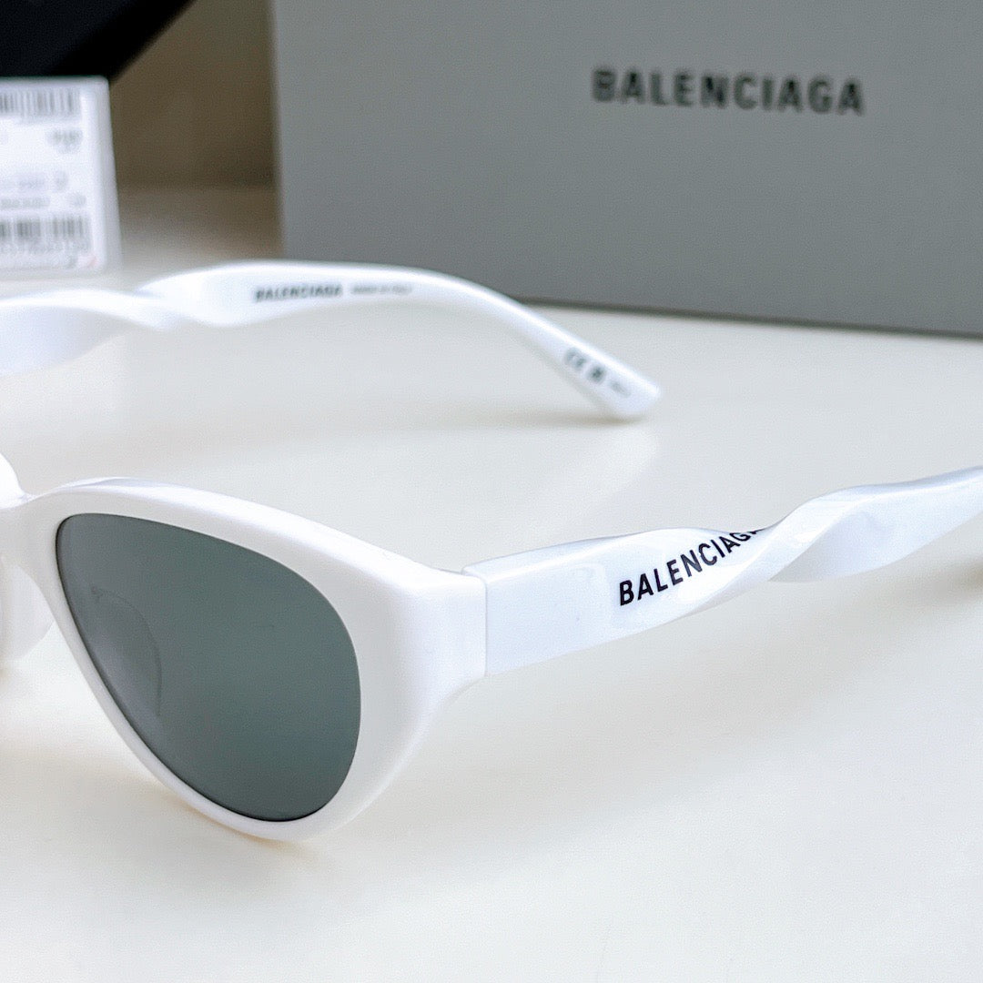 Inspired Balenciaga BB0209SA – Oval Cat-Eye Sunglasses (1:1 Mirror Quality)