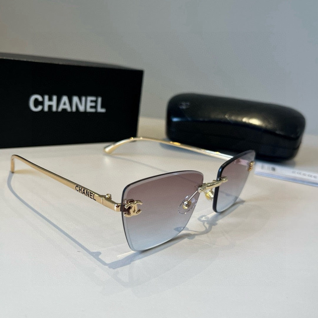 Inspired Chanel 6B073 – Rimless Gradient Square Sunglasses (1:1 Mirror Quality)