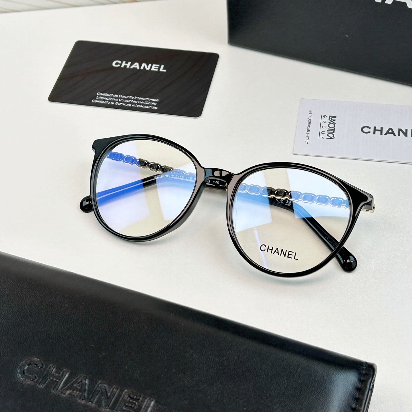 Inspired Chanel CH3412 – Round Eyeglasses with Braided Temples (1:1 Mirror Quality)
