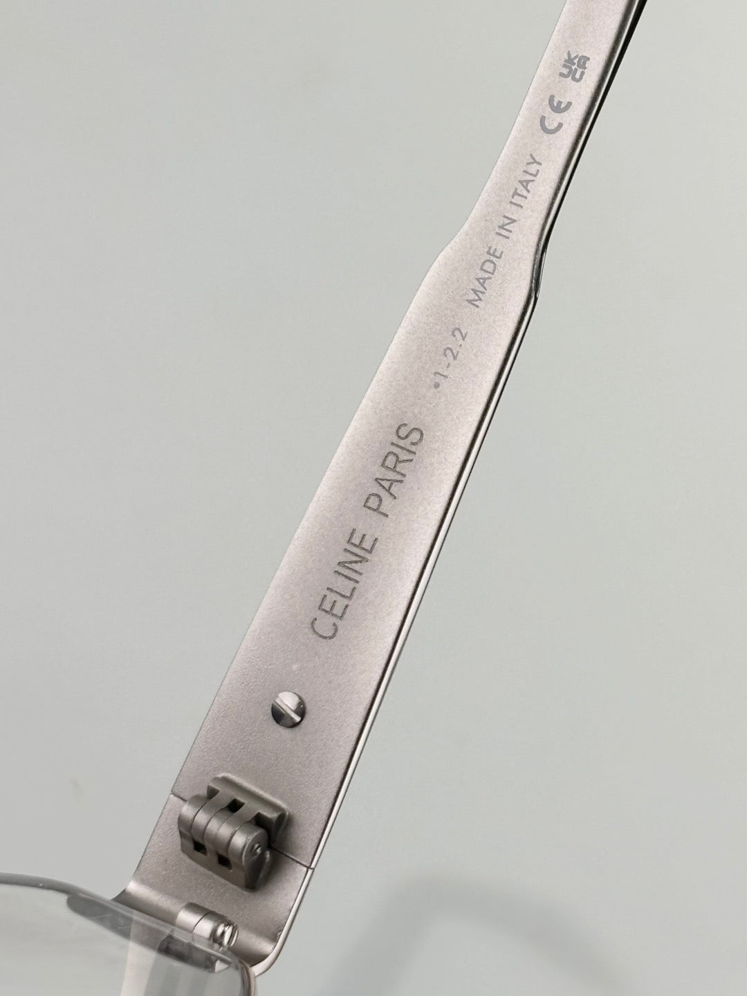 Inspired CELINE CL40254U – Triomphe Metal Silver Eyeglasses  (1:1 Mirror Quality)