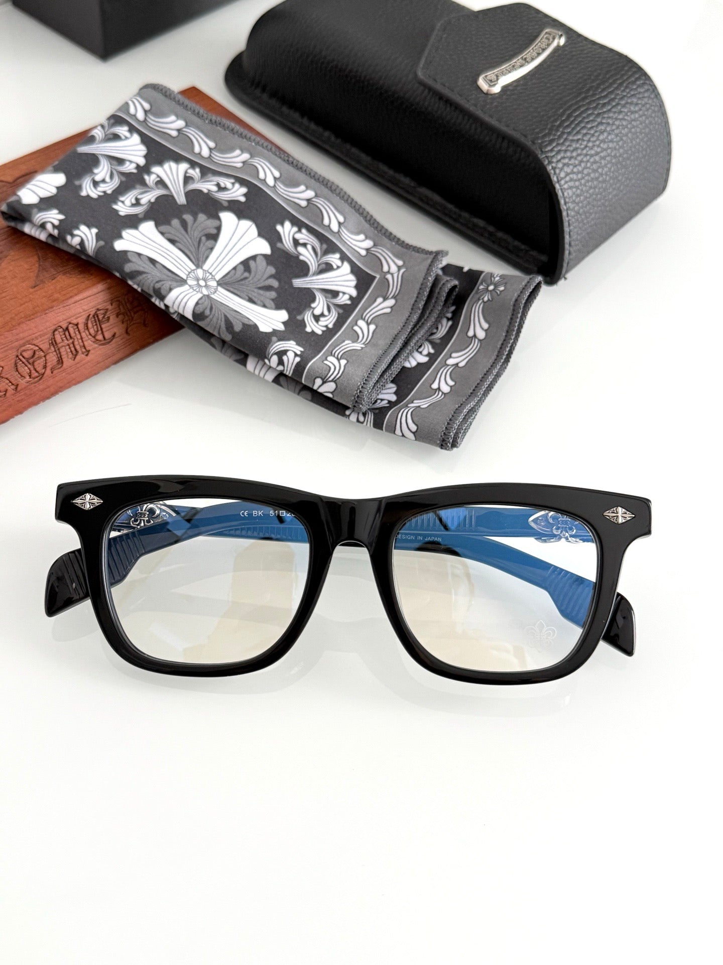 Inspired Chrome Hearts CH8251 – Handcrafted Acetate Square Optical Eyeglasses (1:1 Mirror Quality)
