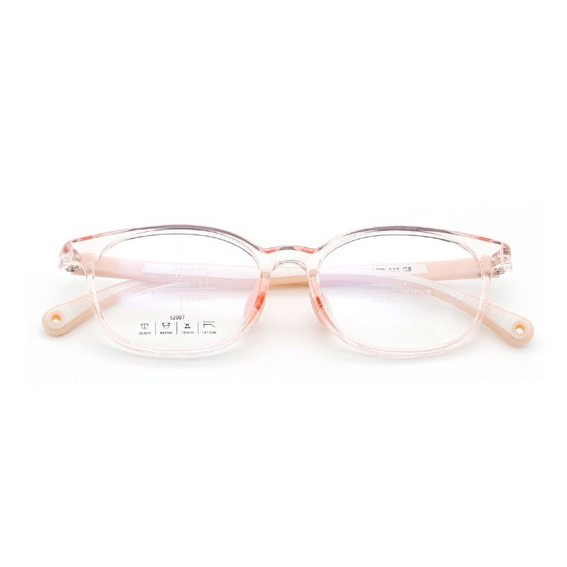Kids Myopia Control Glasses – model: 52007 Lightweight Silicone Frame (Ages 7–12)