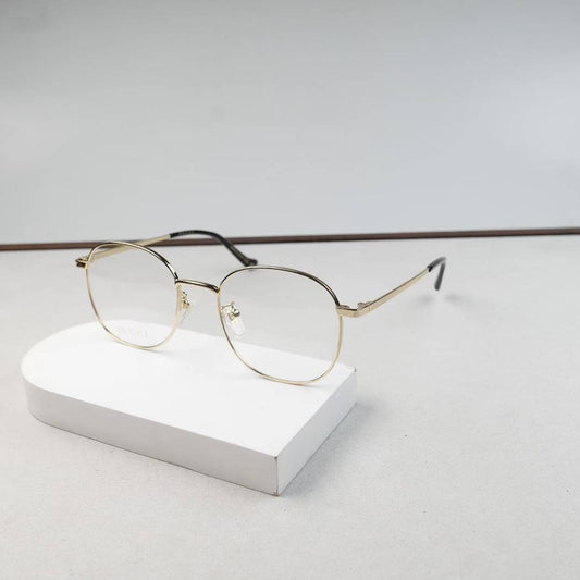 GG1469OA Inspired Square Metal Optical Glasses – Lightweight Aviator Style