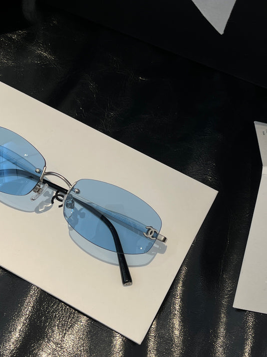 Inspired Chanel CH4002 – Vintage Oval Sunglasses (Jennie Style) 1:1 Mirror Quality)