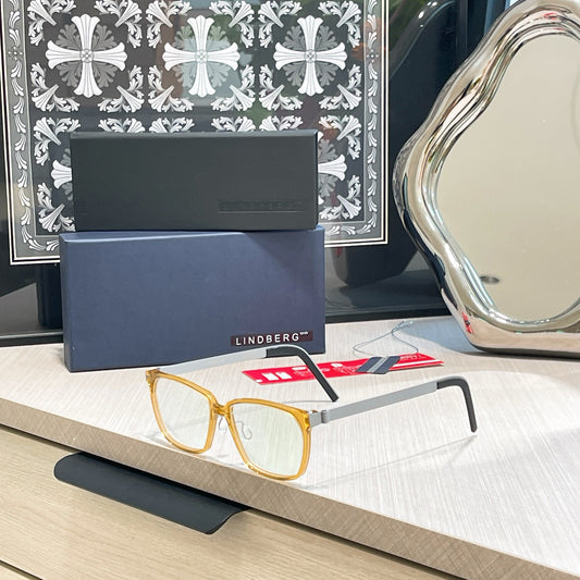 Inspired Lindberg 1264 – Rectangular Titanium Eyeglasses (1:1 Mirror Quality)