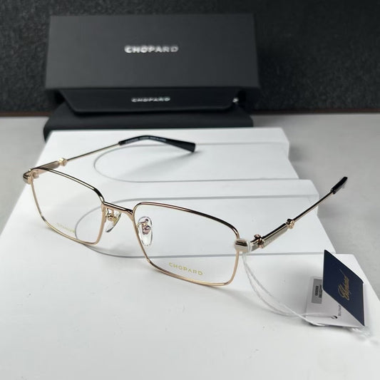 Inspired Chopard VCHI45J – Luxury Square Titanium Eyeglasses (1:1 Mirror Quality)
