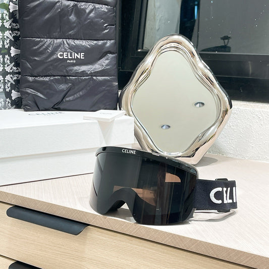 Inspired Celine Ski Goggles – Oversized Shield Design (Unisex)