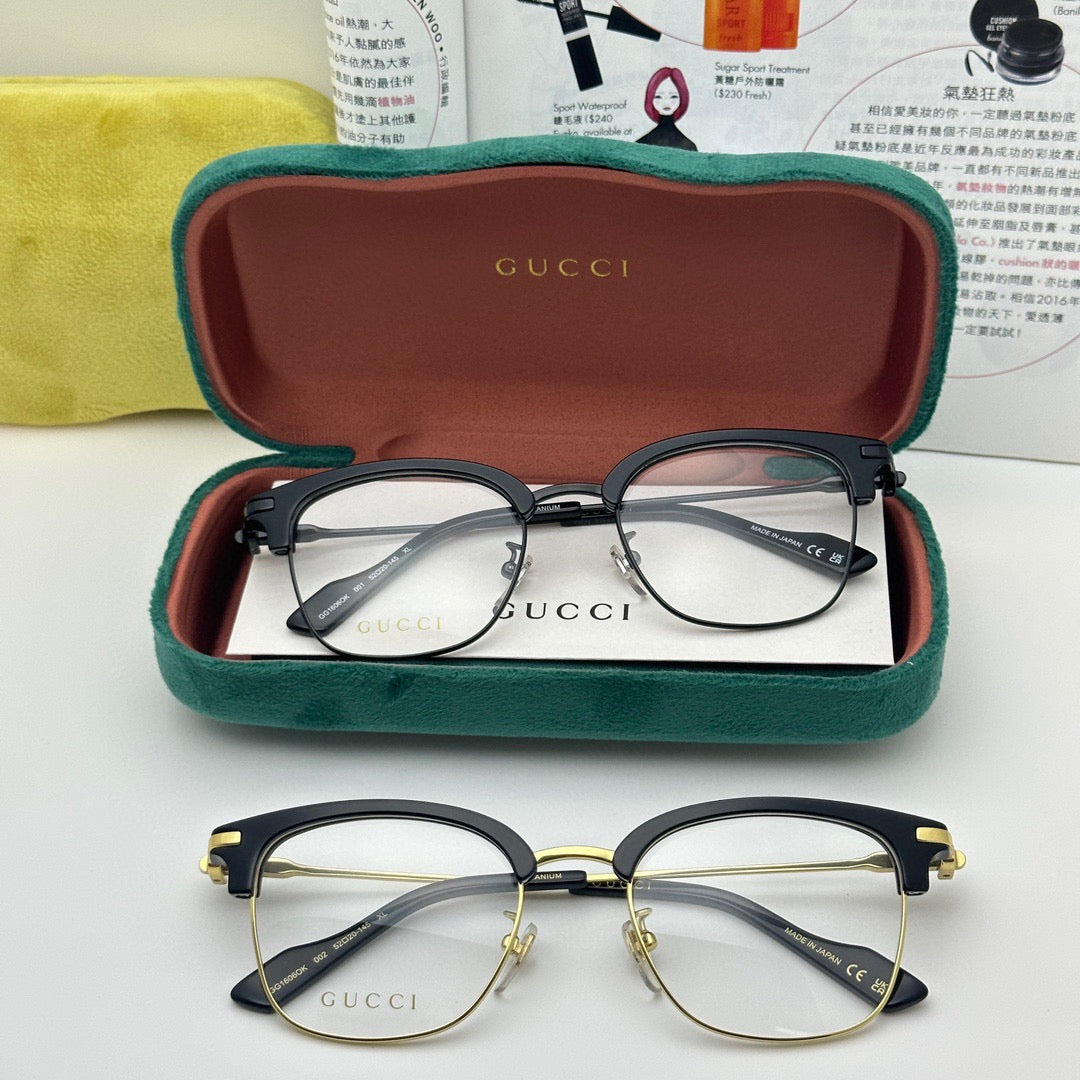 GG1606OK Inspired Browline Optical Glasses – Lightweight Half-Rim Frame
