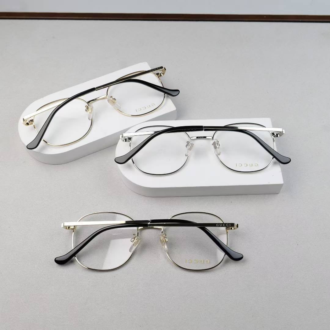 GG1469OA Inspired Square Metal Optical Glasses – Lightweight Aviator Style