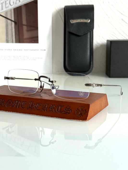 Inspired Chrome Hearts SINNERGASM – Rimless Luxury Eyeglasses (1:1 Mirror Quality)