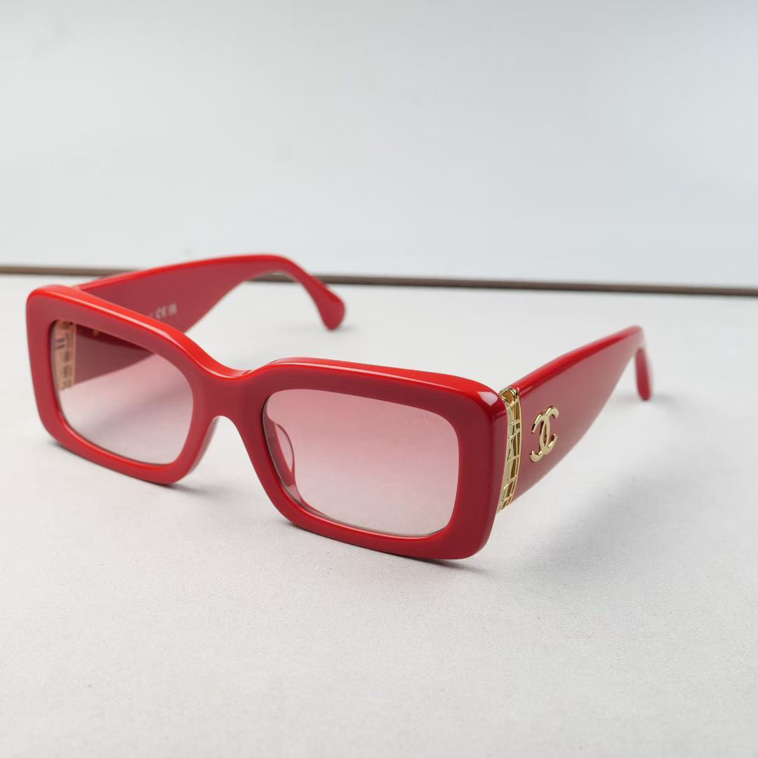 Inspired Chanel 5534-A – Oversized Square Sunglasses with Logo Detail
