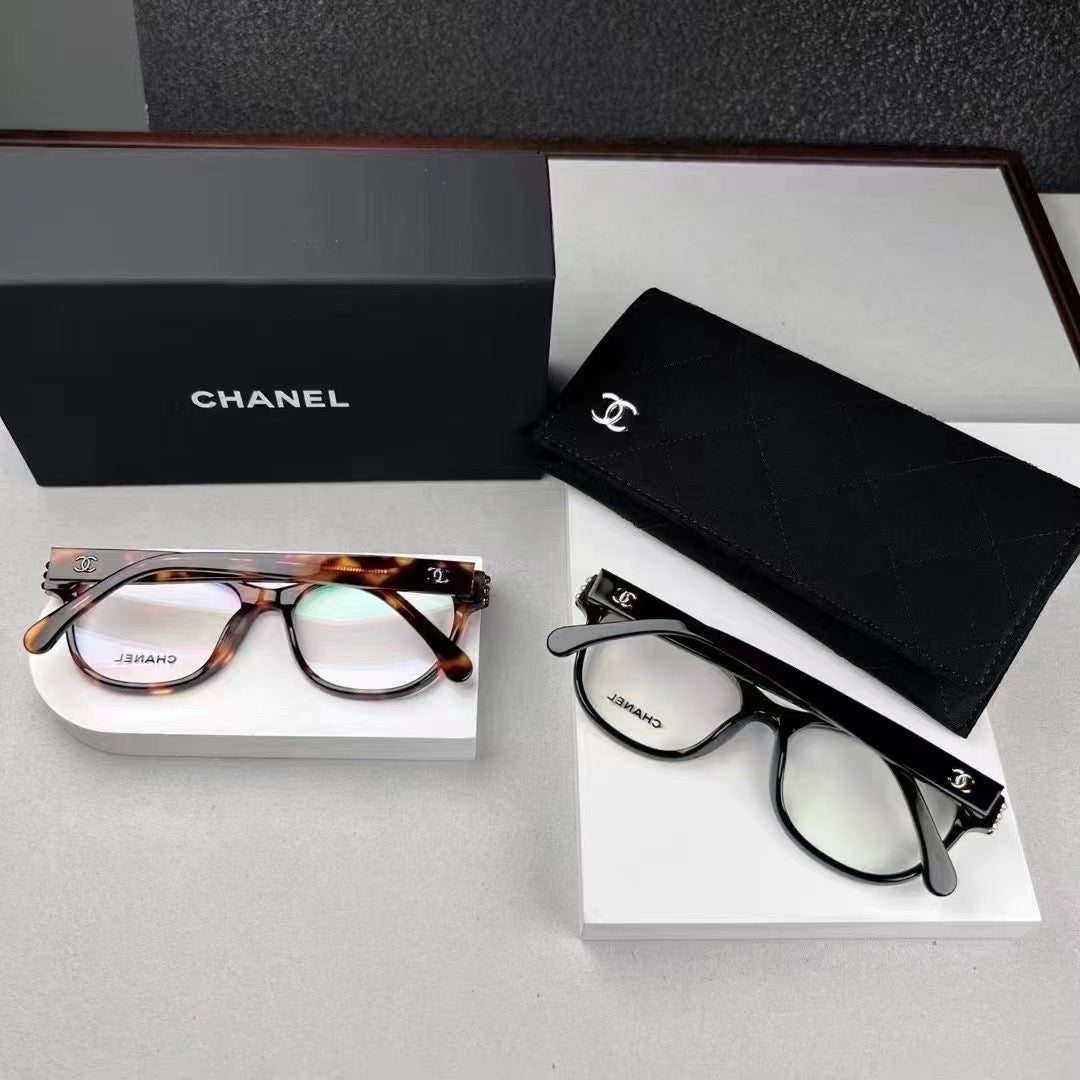 Inspired Chanel CH3440-H – Cat-Eye Eyeglasses with Pearl Temple Detail (1:1 Mirror Quality)