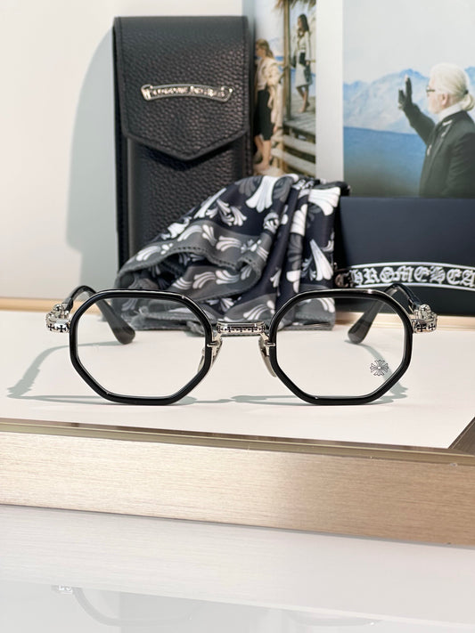Inspired Chrome Hearts TATTERS Optical Glasses – Geometric Frame (1:1 Mirror Quality)