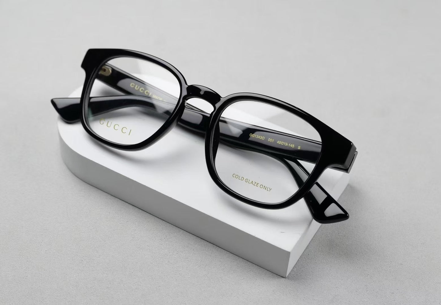 GG1343O Inspired Square Acetate Optical Glasses – Classic Full-Rim Frame