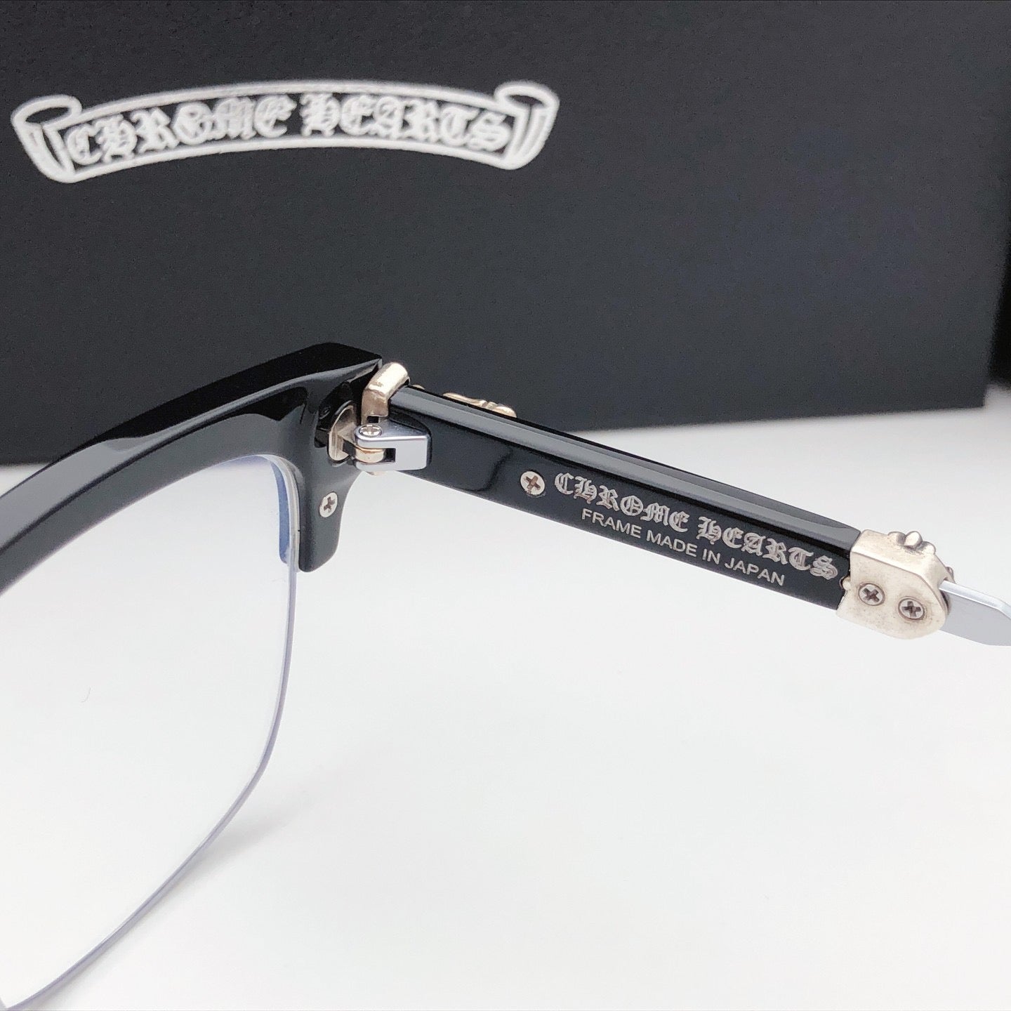 Inspired Chrome Hearts EVAGILIST – 925 Silver Browline Eyeglasses (1:1 Mirror Quality)
