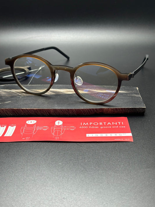 Inspired Lindberg 1823 Horn Unique – Buffalo Titanium Eyeglasses (1:1 Mirror Quality)
