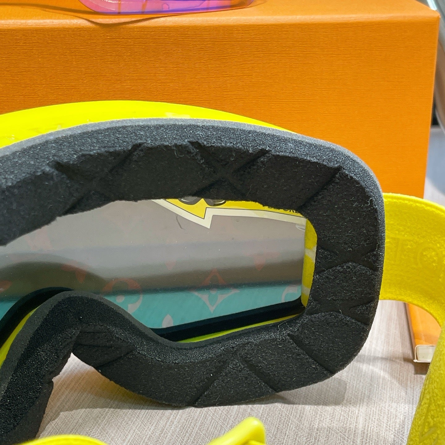 Inspired Louis Vuitton Ski Goggles – Yellow Monogram Strap (Unisex)