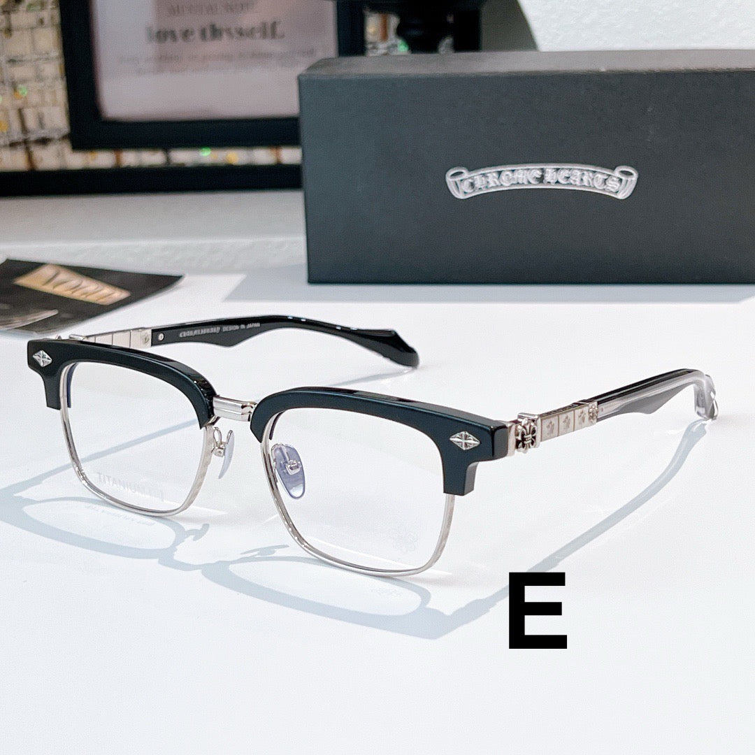 Inspired Chrome Hearts CH8316 Optical Glasses – Classic Rectangle Frame (1:1 Mirror Quality)
