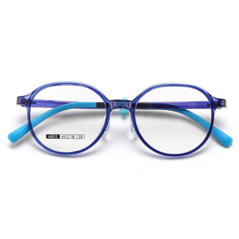 Kids Round Optical Glasses – Model A802 (Ages 7–12)
