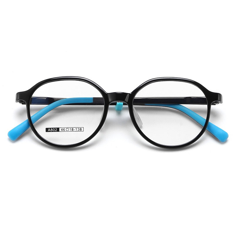 Kids Round Optical Glasses – Model A802 (Ages 7–12)