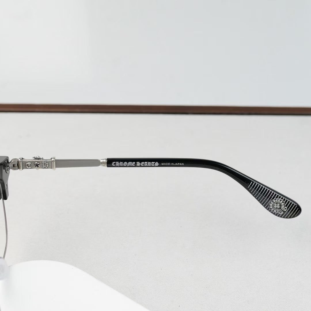 Inspired Chrome Hearts BONENNOISSEUR – 925 Silver Detail Eyeglasses (1:1 Mirror Quality)