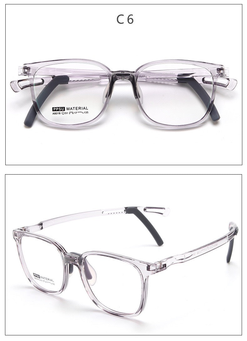 Kids Ultra-Light Eyeglass Frame – Model A8019 (Ages 7–12)
