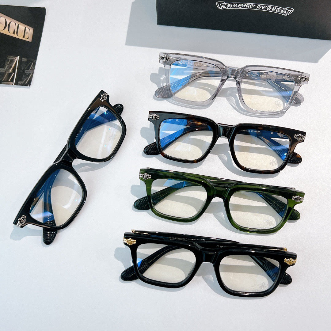 Inspired Chrome Hearts CH8330 – Bold Acetate Eyeglasses (1:1 Mirror Quality)