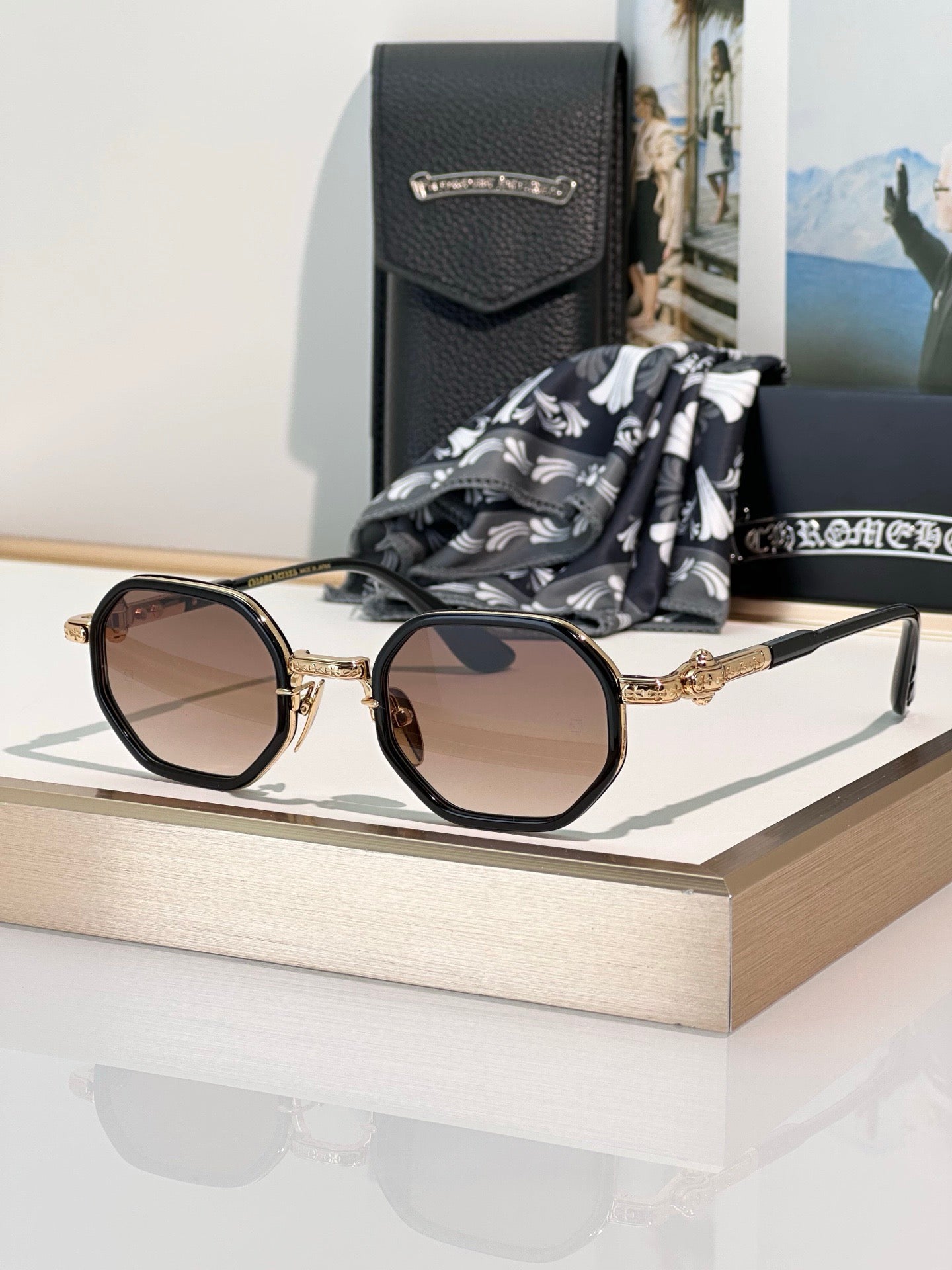 Inspired Chrome Hearts TATTERS Sunglasses – Geometric Frame (1:1 Mirror Quality)