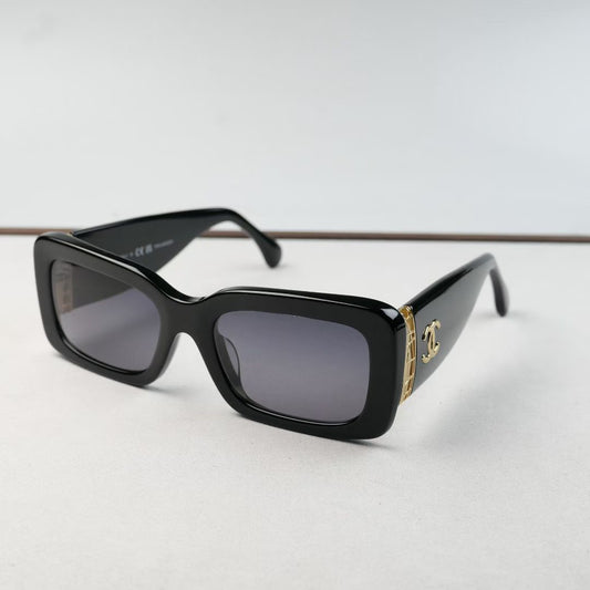 Inspired Chanel 5534-A – Oversized Square Sunglasses with Logo Detail