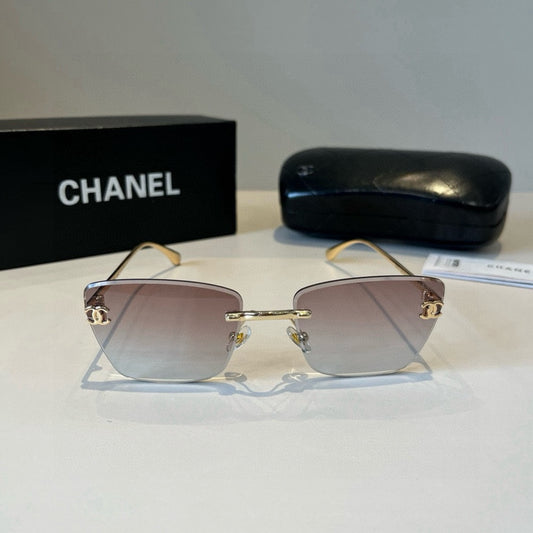Inspired Chanel 6B073 – Rimless Gradient Square Sunglasses (1:1 Mirror Quality)