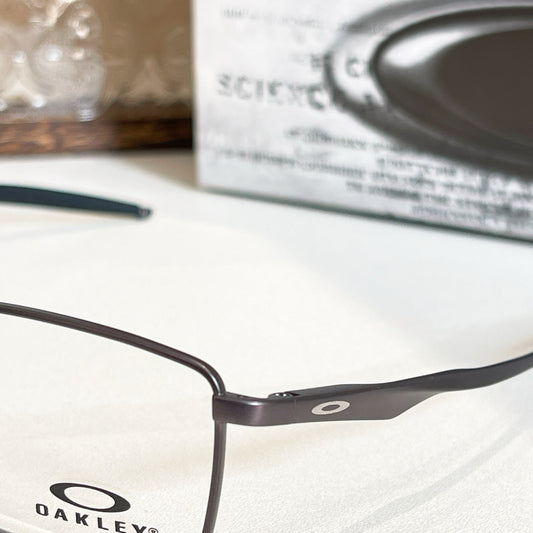 OX5121 Grey Metal Eyeglasses- Inspired by Oakley Titanium Lightweight Designer-Inspired Frame (Copy)