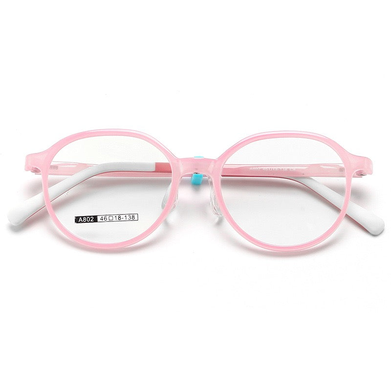 Kids Round Optical Glasses – Model A802 (Ages 7–12)