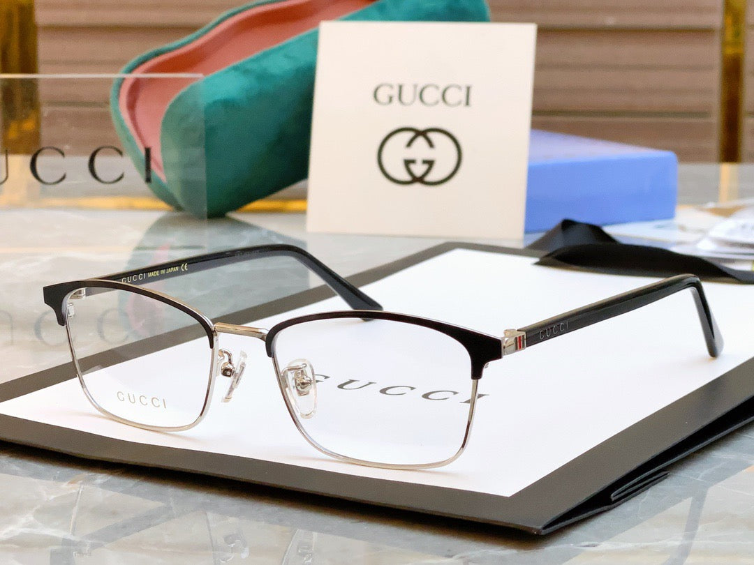 Gucci Inspired GG1475OJ Optical Glasses – Rectangular Metal Frame