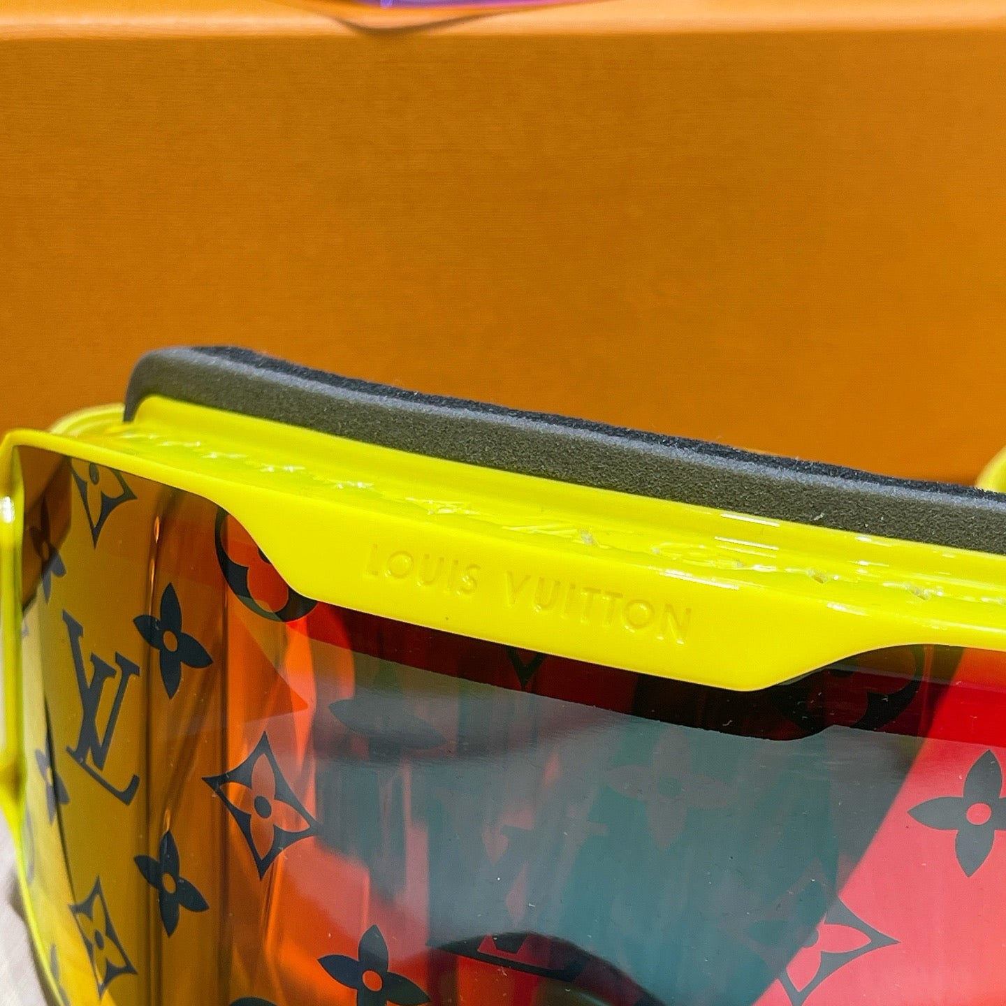 Inspired Louis Vuitton Ski Goggles – Yellow Monogram Strap (Unisex)