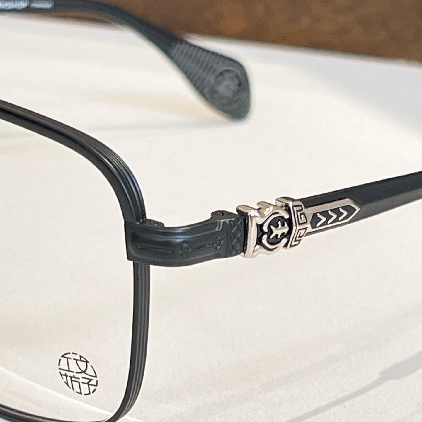 Inspired Chrome Hearts CH6100 Optical Eyeglasses – Oversized Titanium Square Frame (1:1 Mirror Quality)