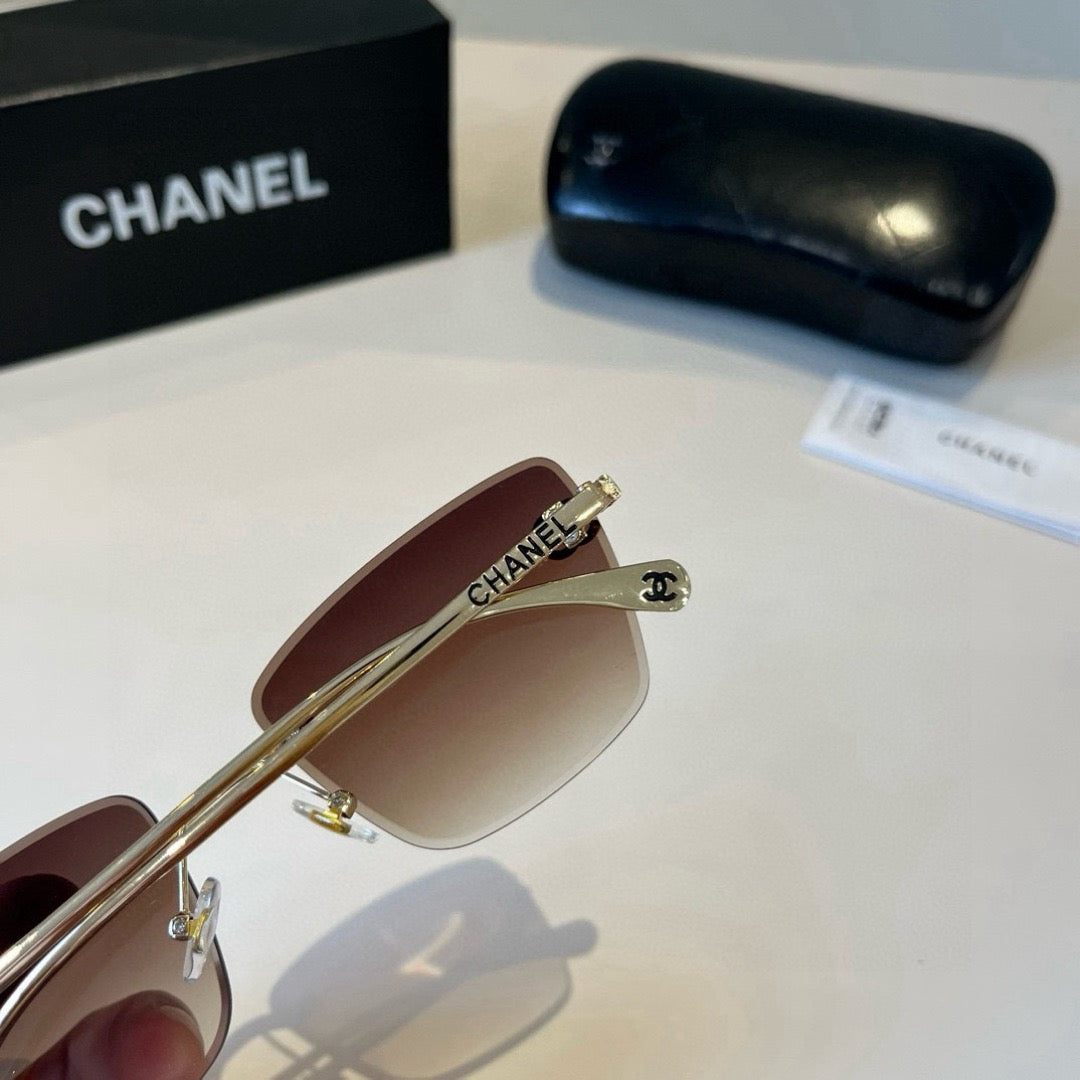 Inspired Chanel 6B073 – Rimless Gradient Square Sunglasses (1:1 Mirror Quality)