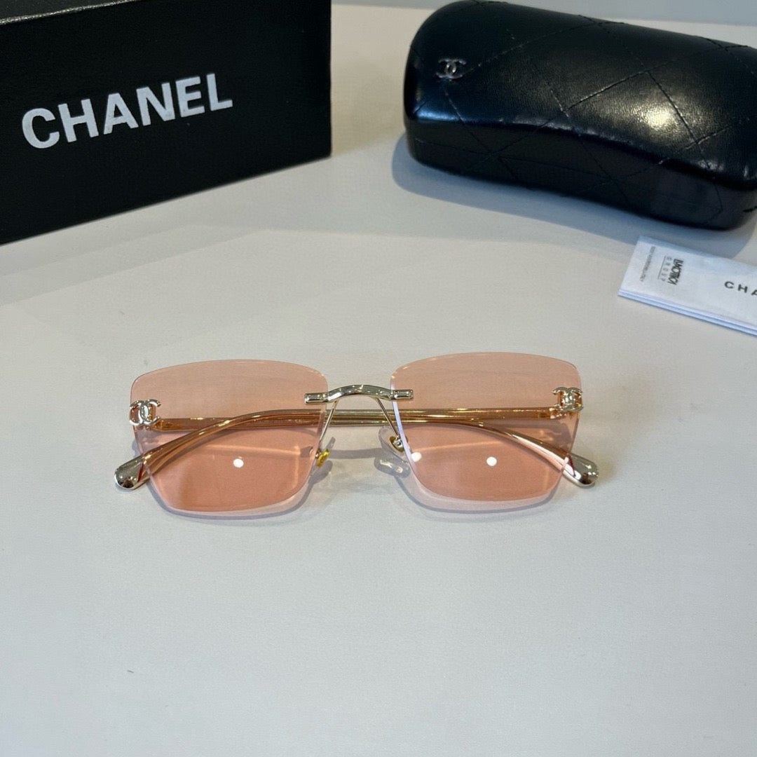 Inspired Chanel 6B073 – Rimless Square Sunglasses (1:1 Mirror Quality)
