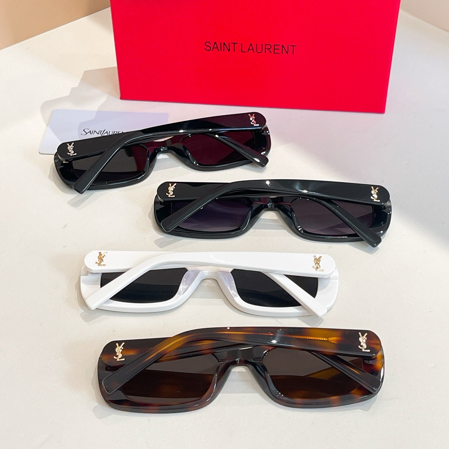 Inspired Saint Laurent SL M130/F – Rectangular Acetate Sunglasses (1:1 Mirror Quality)