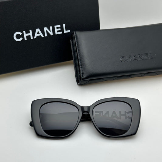 Chanel CH5422B Rectangular Crystal Logo Sunglasses (Inspired, 1:1 Mirror Quality)