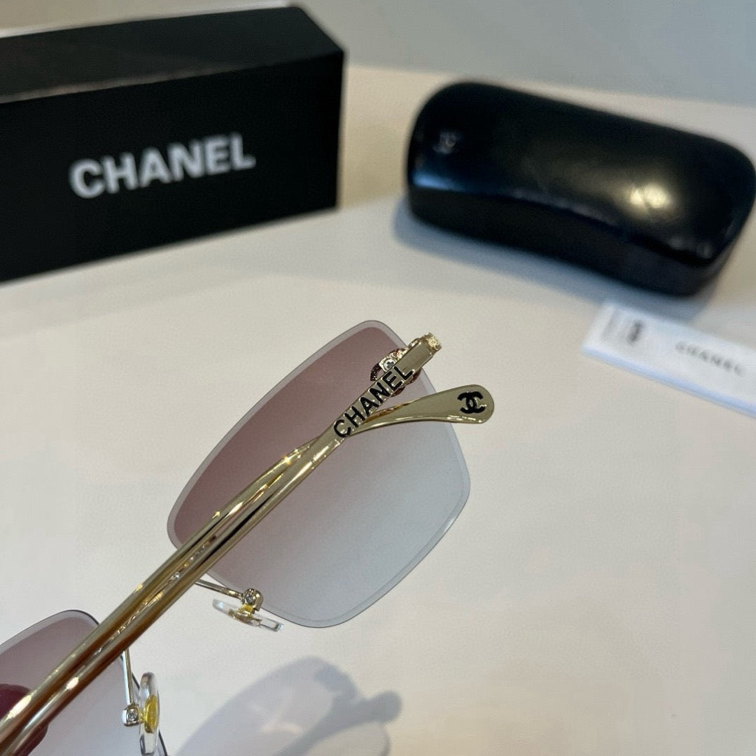 Inspired Chanel 6B073 – Rimless Gradient Square Sunglasses (1:1 Mirror Quality)