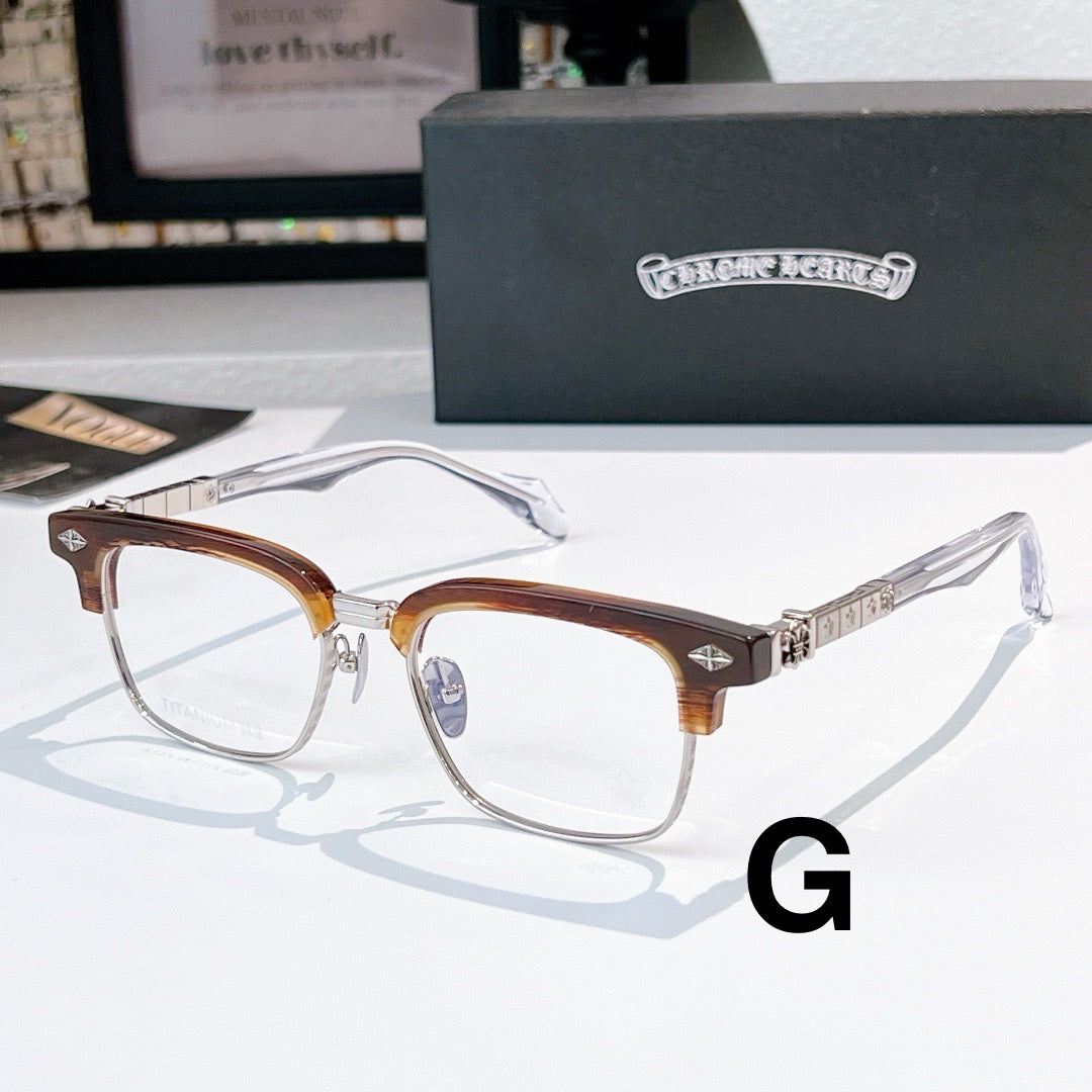 Inspired Chrome Hearts CH8316 Optical Glasses – Classic Rectangle Frame (1:1 Mirror Quality)