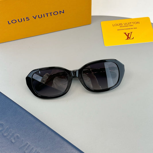 Inspired Louis Vuitton Z2649U – Chain-Detail Oversized Acetate Sunglasses (1:1 Mirror Quality)