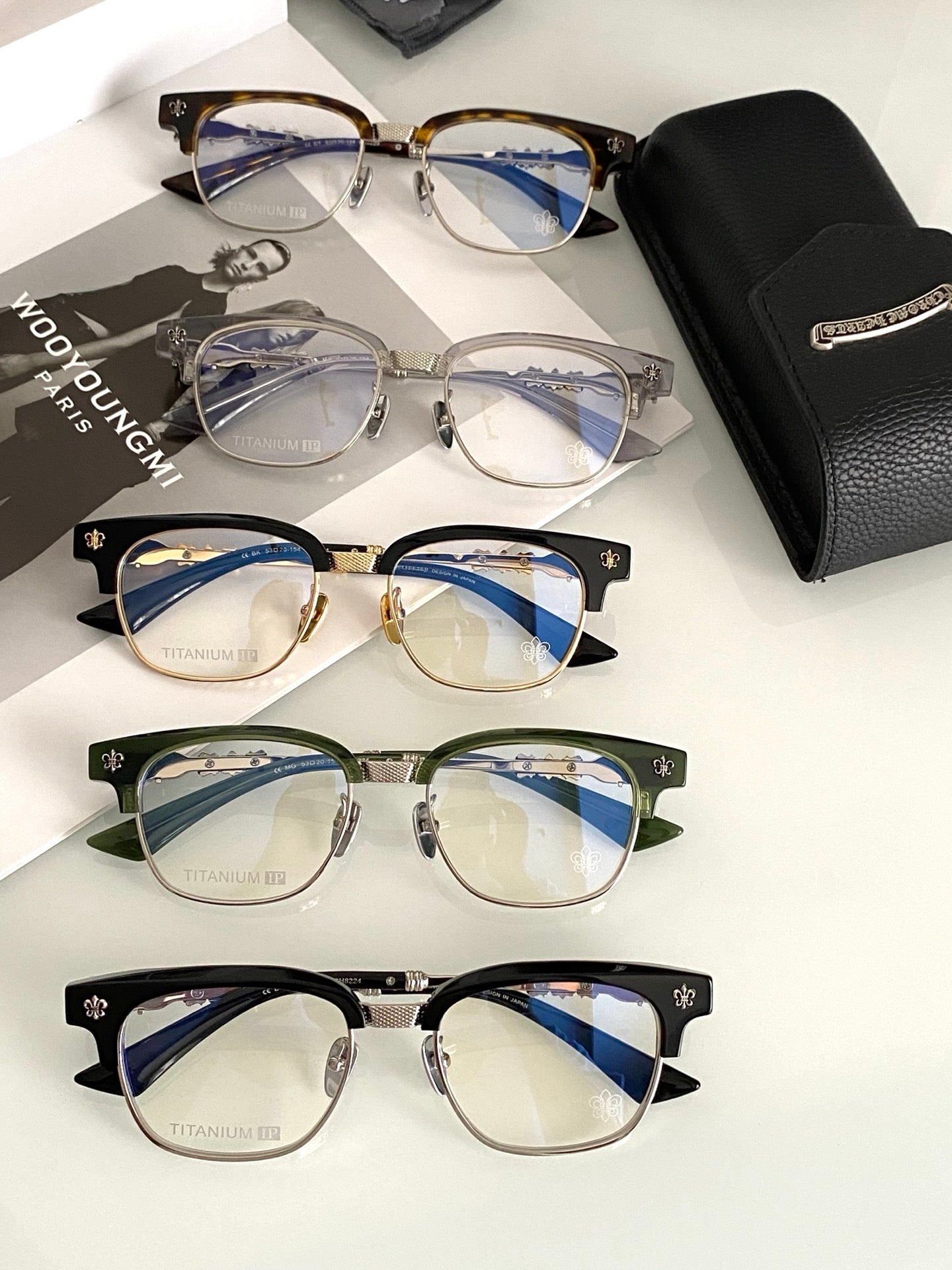 Inspired Chrome Hearts CH8224 – Bold Browline Optical Eyeglasses (1:1 Mirror Quality)