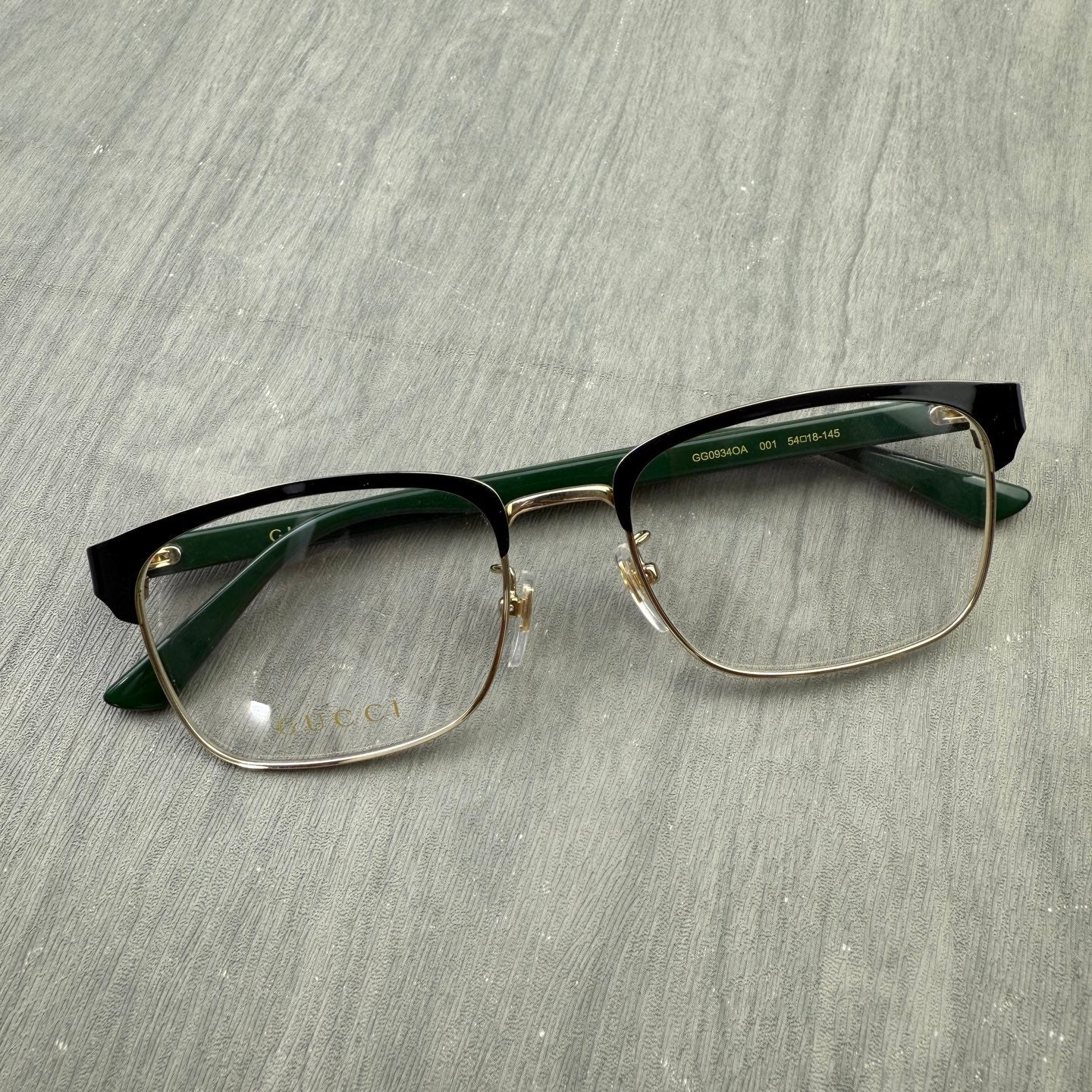 Gucci Inspired GG0934OA Optical Glasses – Clubmaster Rectangle Frame