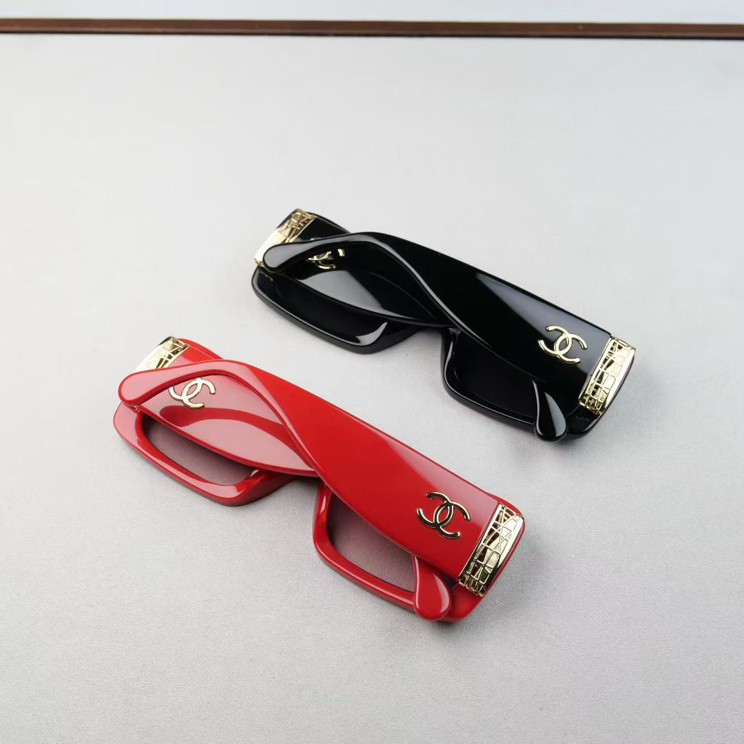 Inspired Chanel 5534-A – Oversized Square Sunglasses with Logo Detail