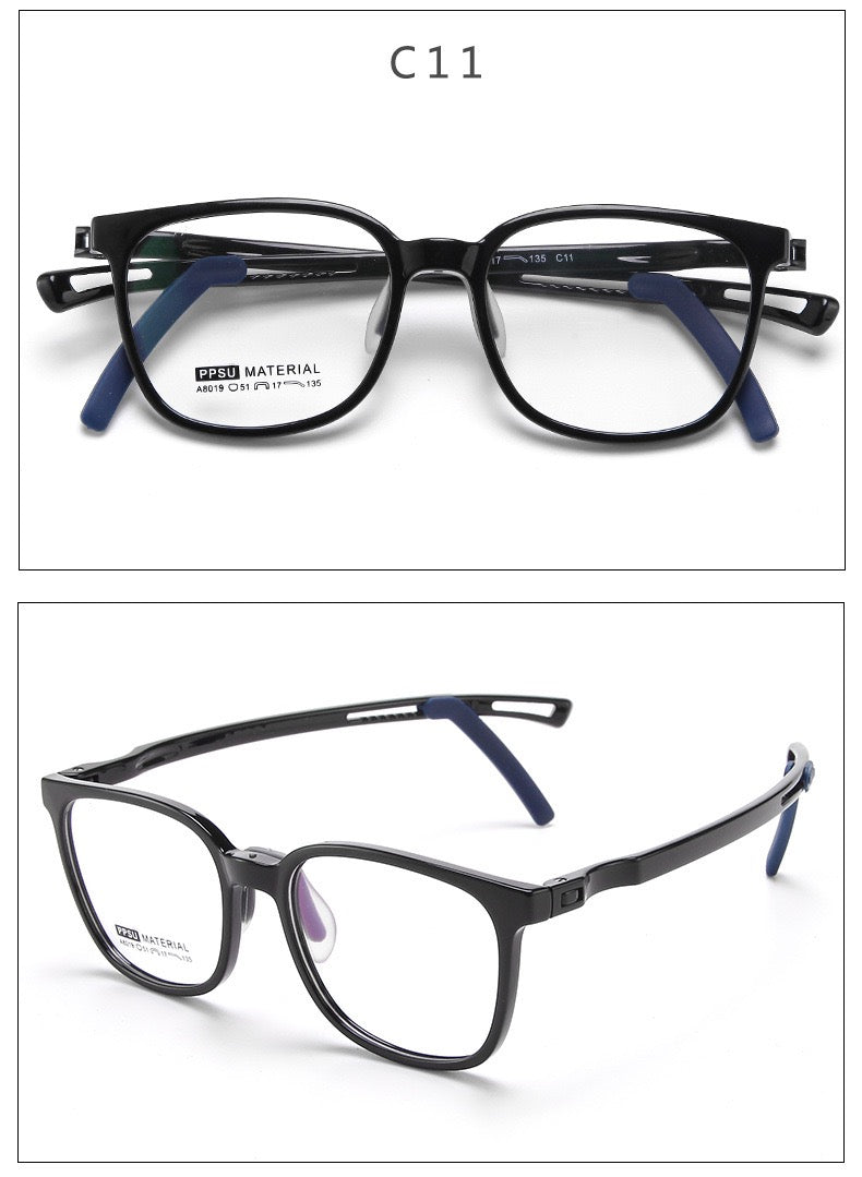 Kids Ultra-Light Eyeglass Frame – Model A8019 (Ages 7–12)