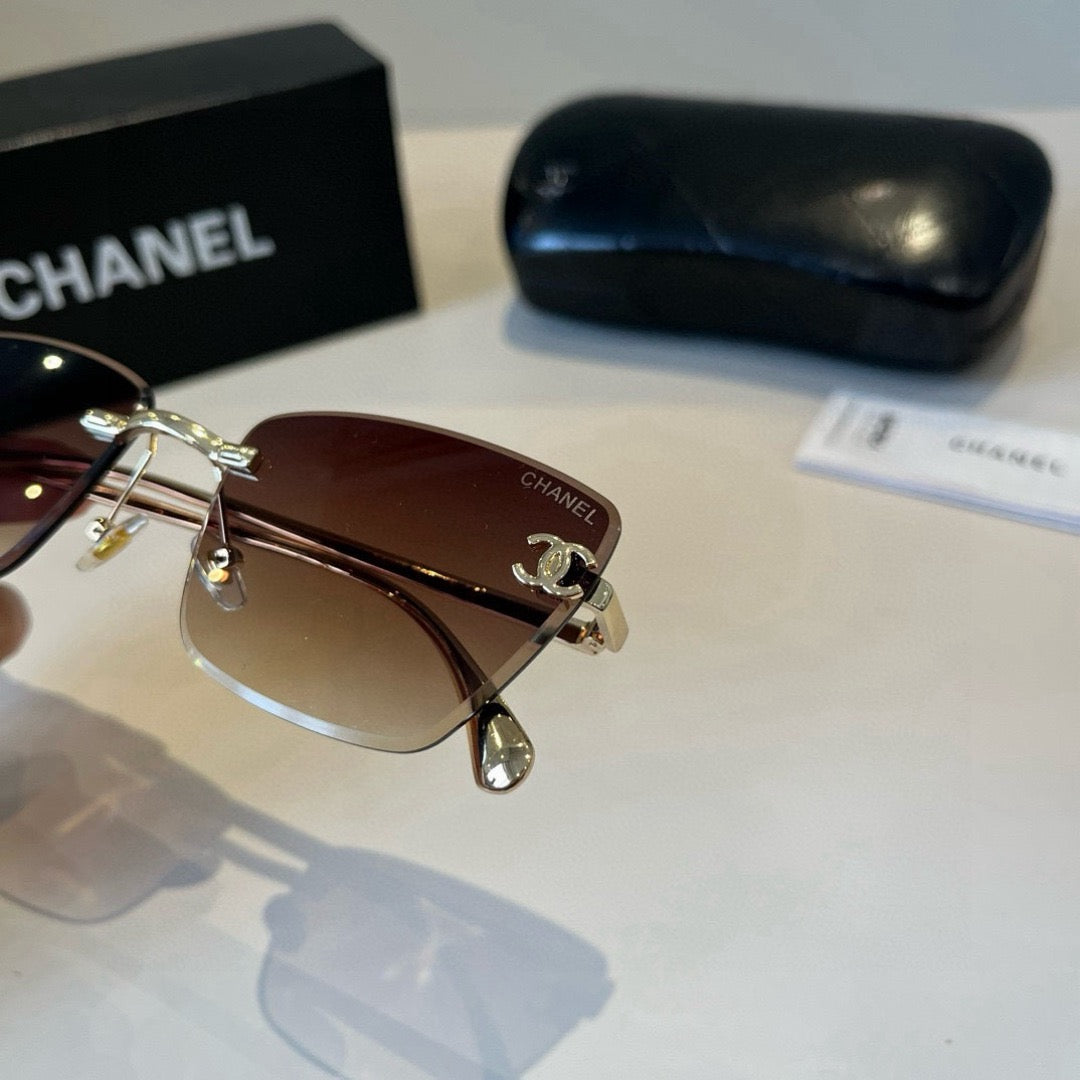 Inspired Chanel 6B073 – Rimless Gradient Square Sunglasses (1:1 Mirror Quality)