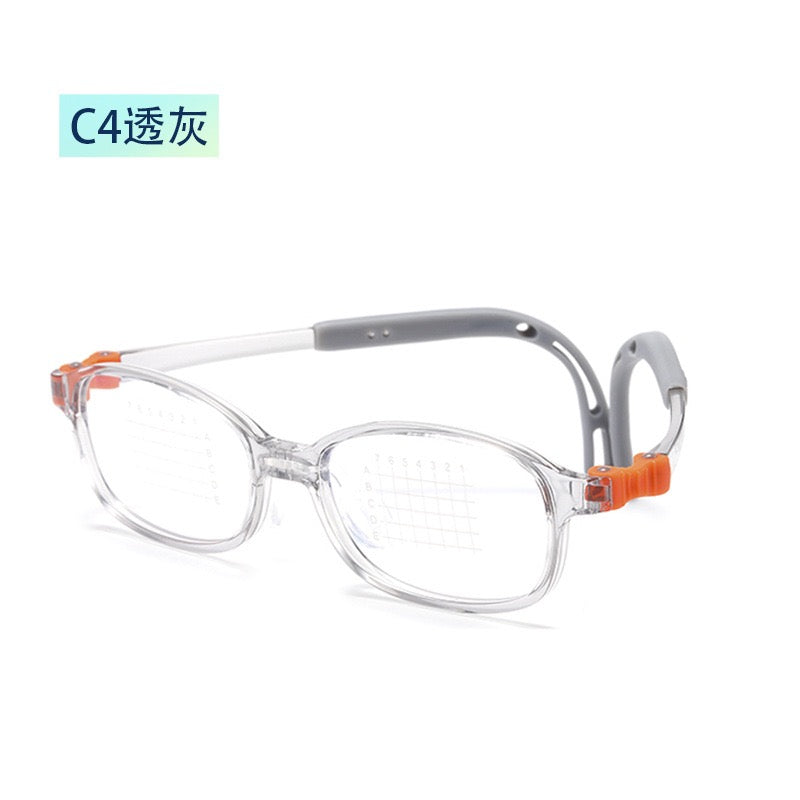 Kids Ultra-Flexible Silicone Glasses – Lightweight Myopia Frame (Model T115)