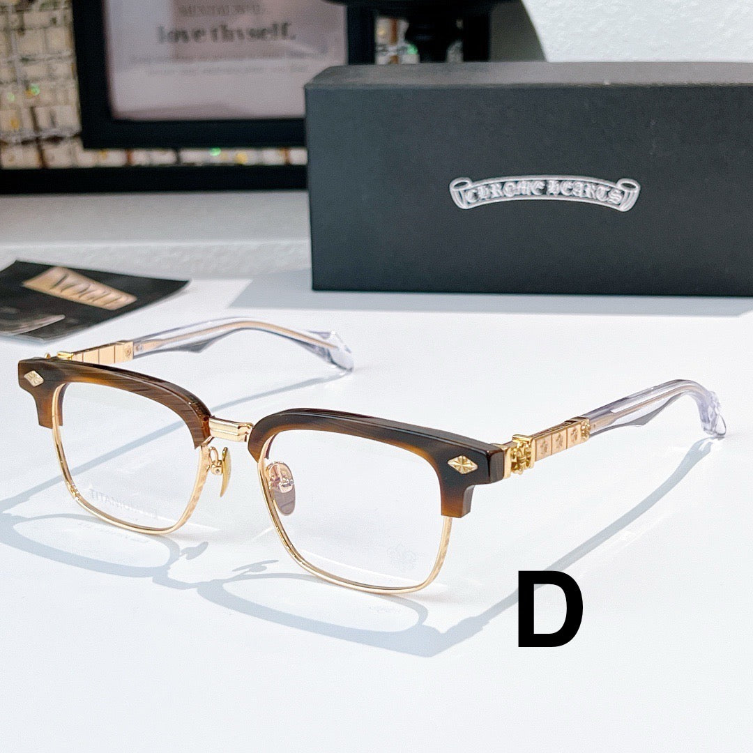 Inspired Chrome Hearts CH8316 Optical Glasses – Classic Rectangle Frame (1:1 Mirror Quality)
