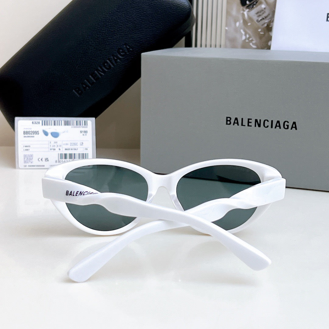 Inspired Balenciaga BB0209SA – Oval Cat-Eye Sunglasses (1:1 Mirror Quality)